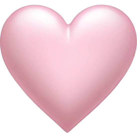 pearl light pink heart emoji