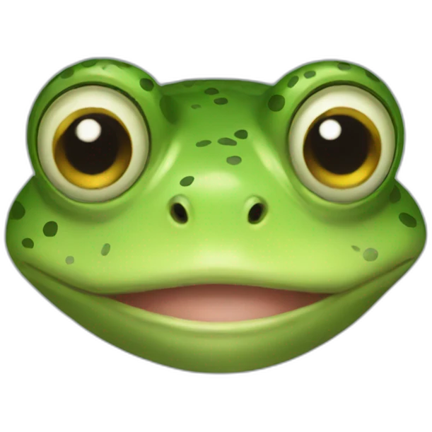 Frog portrait gif emoji