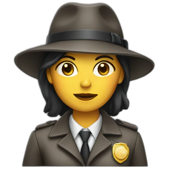 female detective emoji