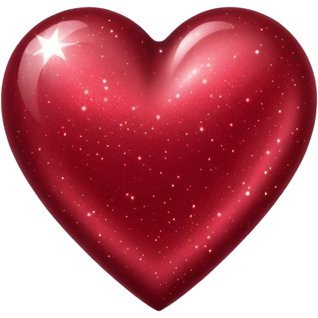 Dark red sparkly heart emoji