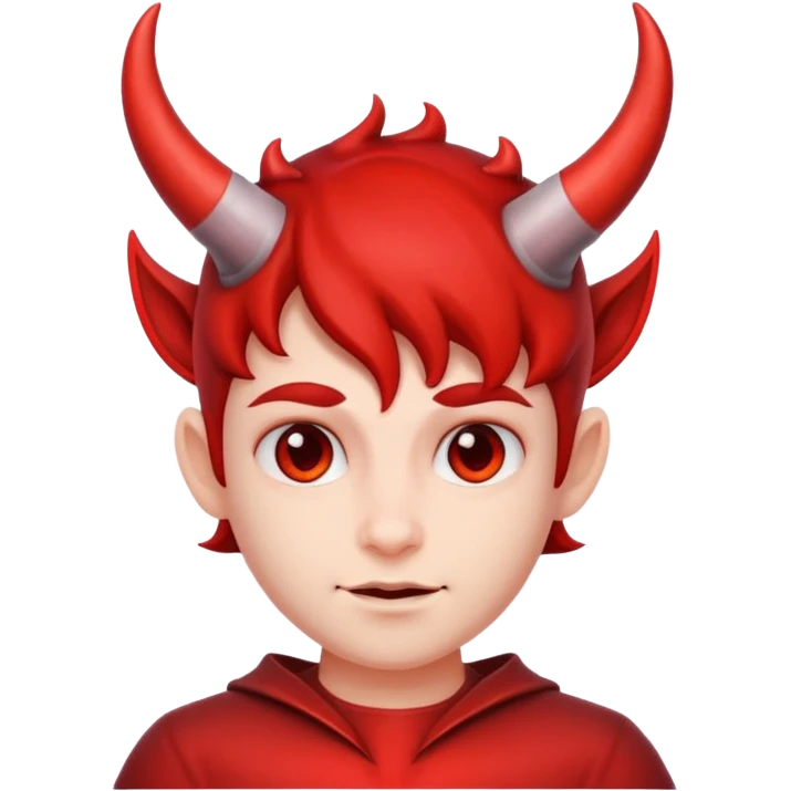 Cute and devil emoji