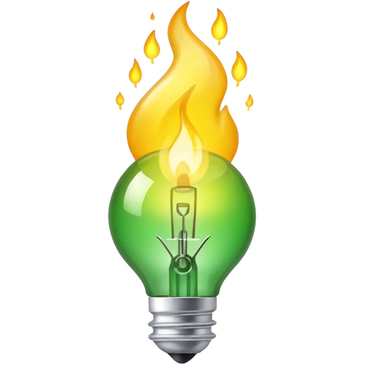 bombillo encendido que sugiere idea con una marca de check verde positivo emoji