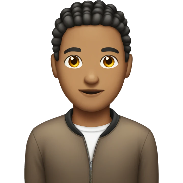 Lightskin man with cornrows emoji