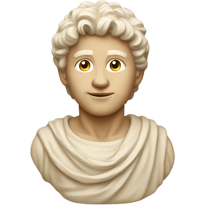 beige statue of david emoji