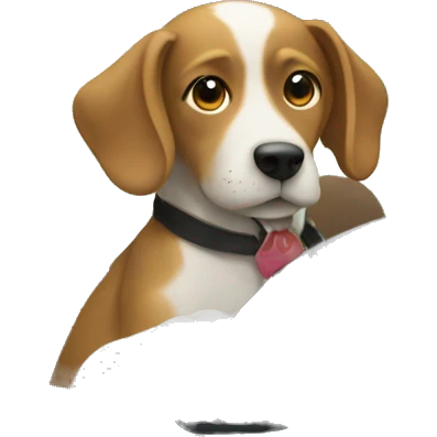 Dog driving emoji