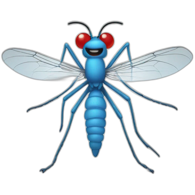Smurf mosquito emoji