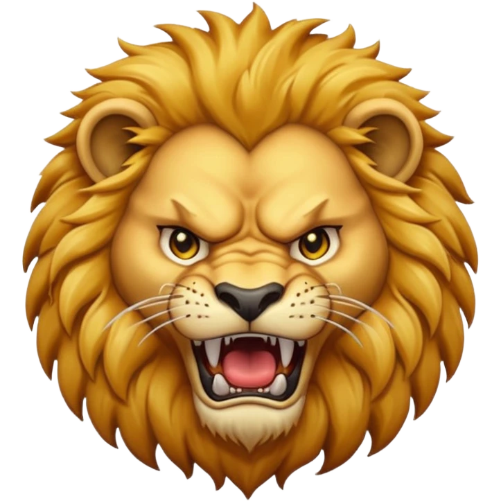 Angry lion emoji