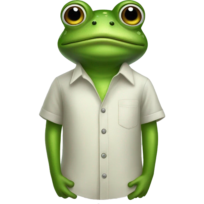 frog with shirt that says sarah emoji