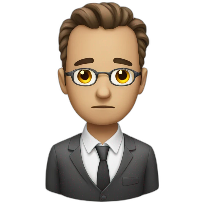 sad accountant emoji