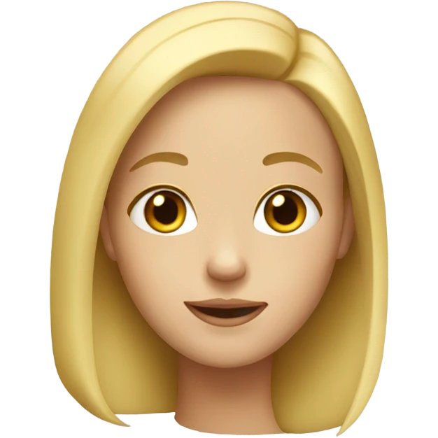 Blond girl named Pauline emoji