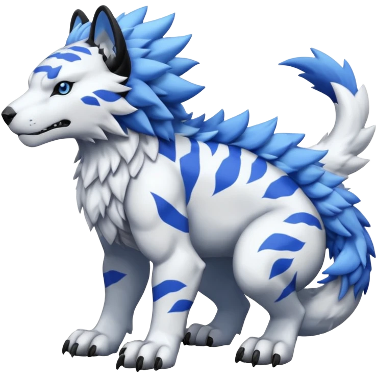Garurumon (full body) emoji