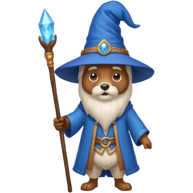 Dog wizard emoji