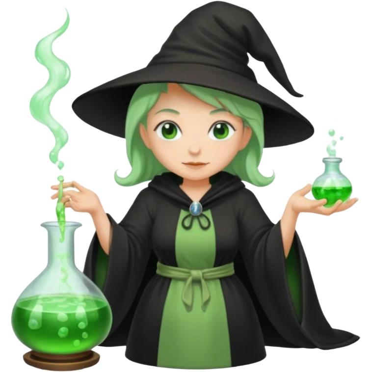 green witch cooking potion emoji