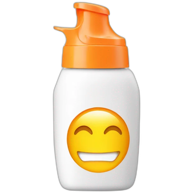 Sunscreen bottle emoji