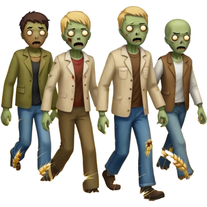 zombies on a farm emoji
