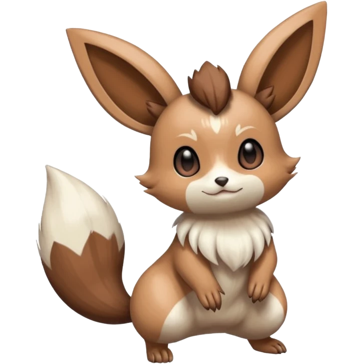 Meloetta-Eevee-Minccino-Furret-Pokémon-Fakémon-fusion-creature emoji