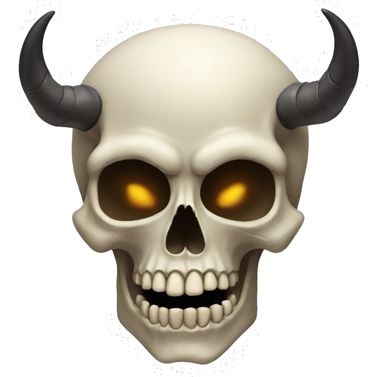 Skull with horns emoji