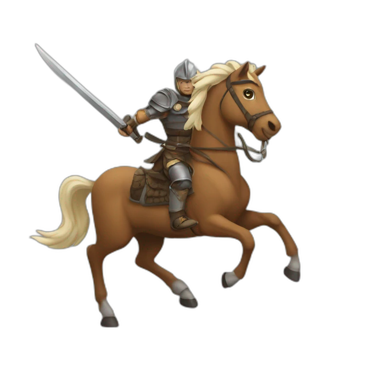 Âne sur un char de combat emoji