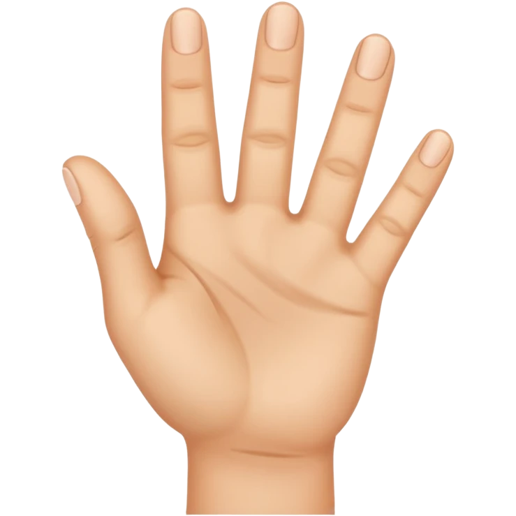 a hand with three fingers up emoji