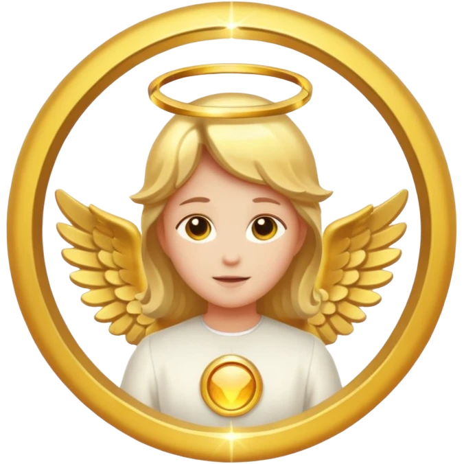 Just a simply Angel circle (without a figure in it) emoji