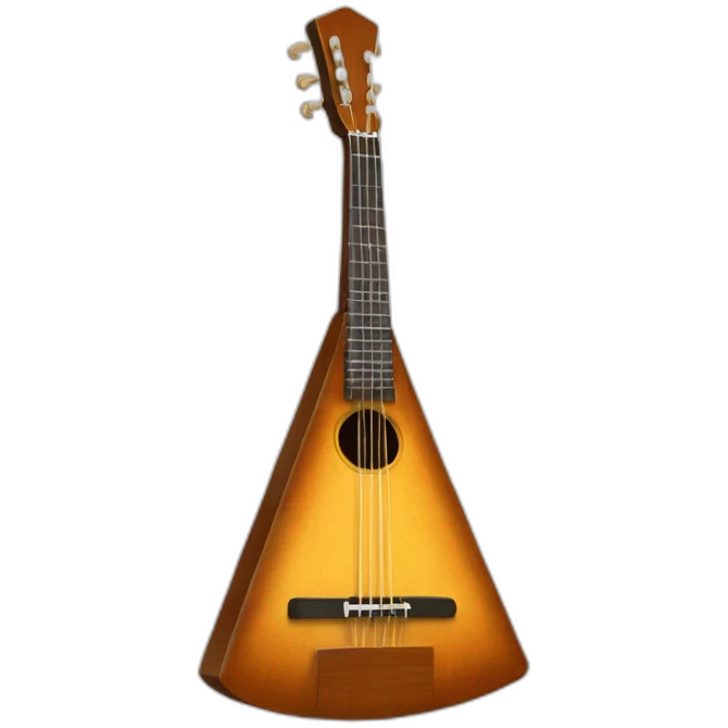 russian Folk Instrument triangle shape Balalaika emoji