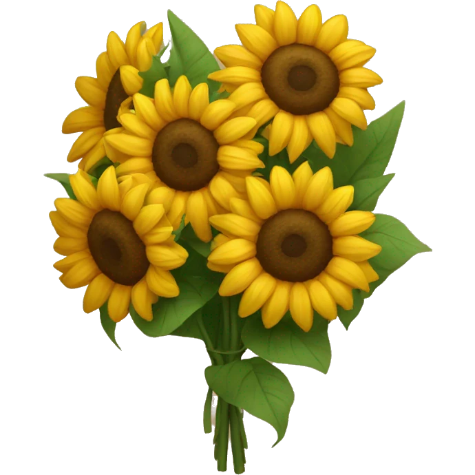 Bouquet of sunflowers emoji