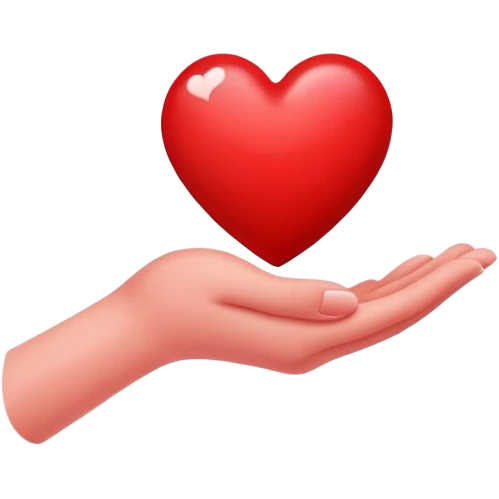 HEART IN Hand emoji