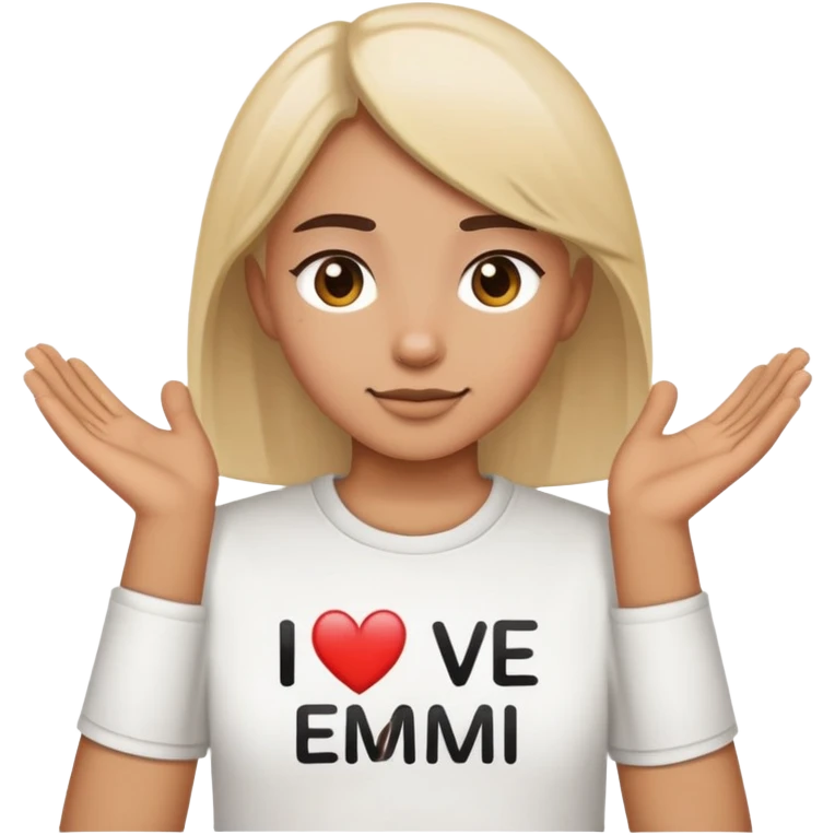 have it say “I love emmi” emoji