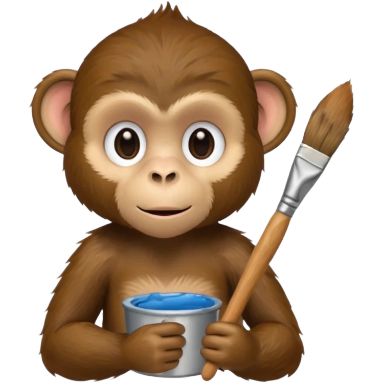 artist monkey emoji