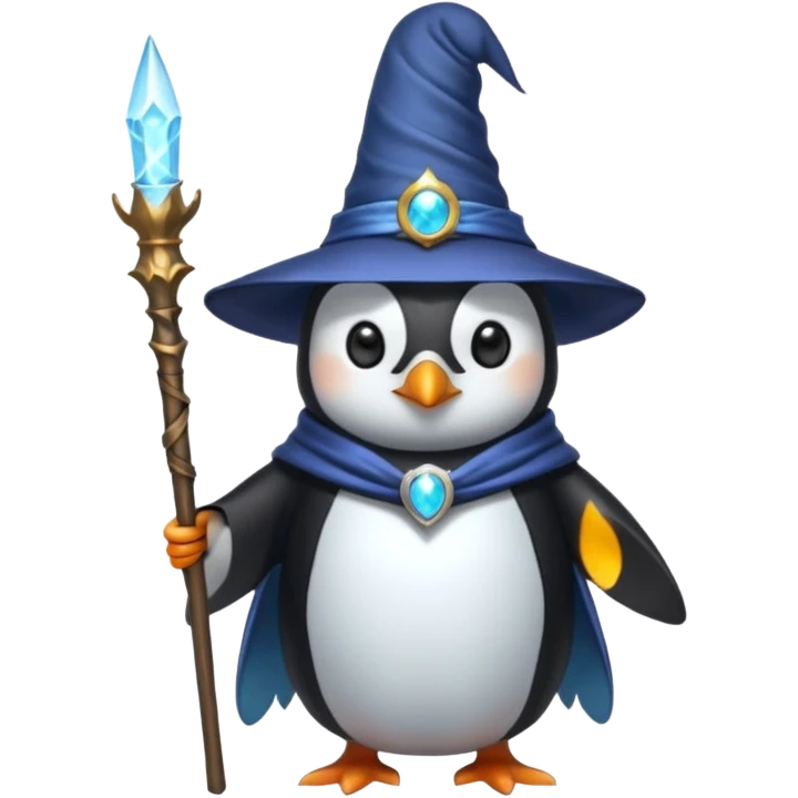 Penguin Wizard emoji