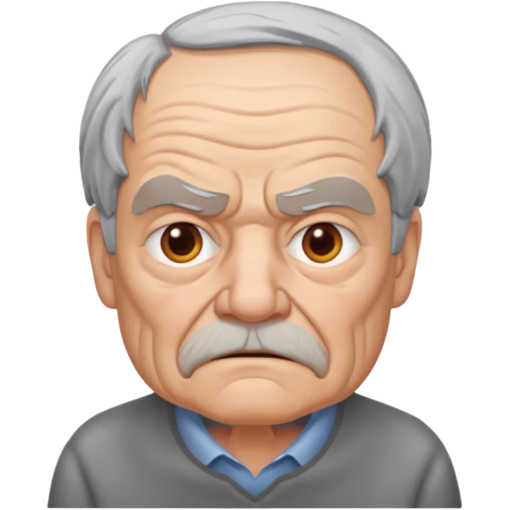 Grumpy old man emoji