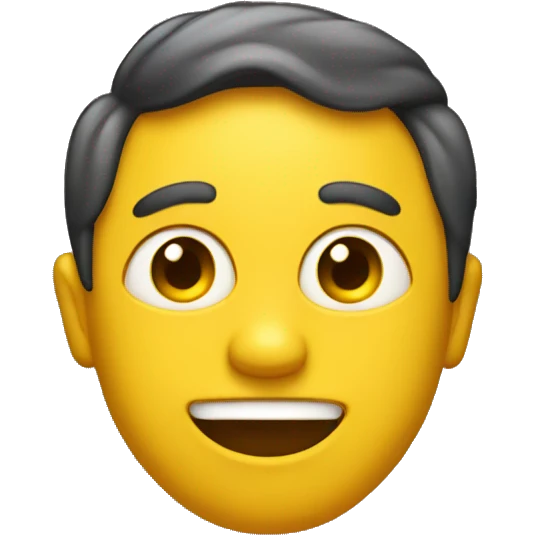 a traditional yellow emoji who's a funny startup founder and has jokes emoji