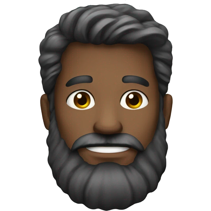portrait of a bearded man emoji