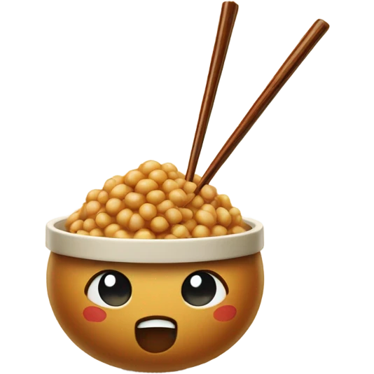 natto with chopsticks emoji