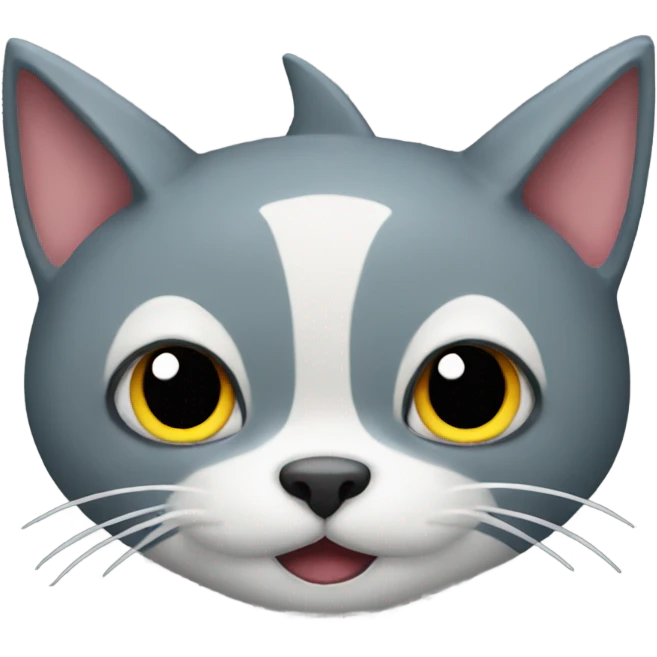 Half shark half cat emoji