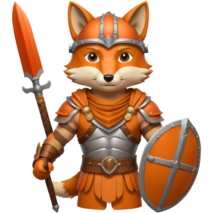 a fox Roman Gladiator emoji