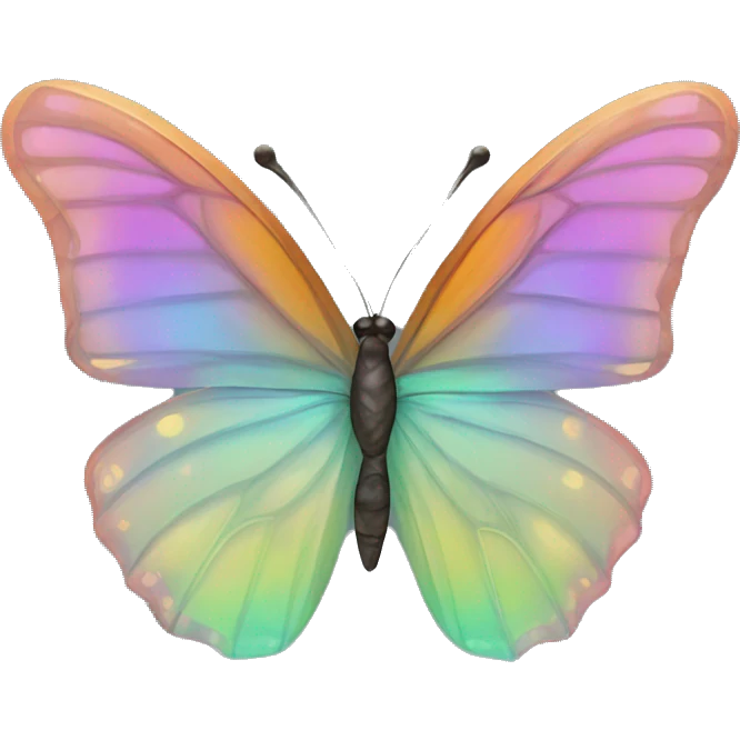 Iridescent butterfly emoji