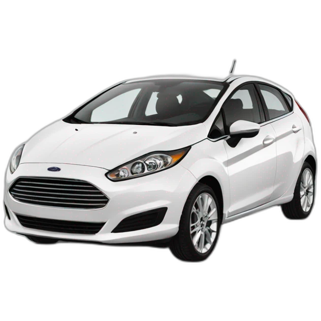 White 2019 Ford fiesta emoji