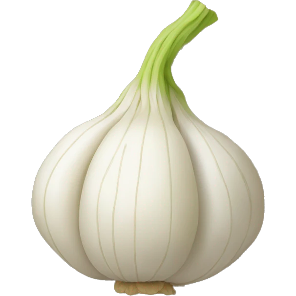 knitted garlic emoji
