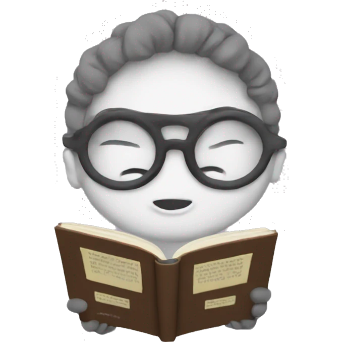 Reading cute emoji