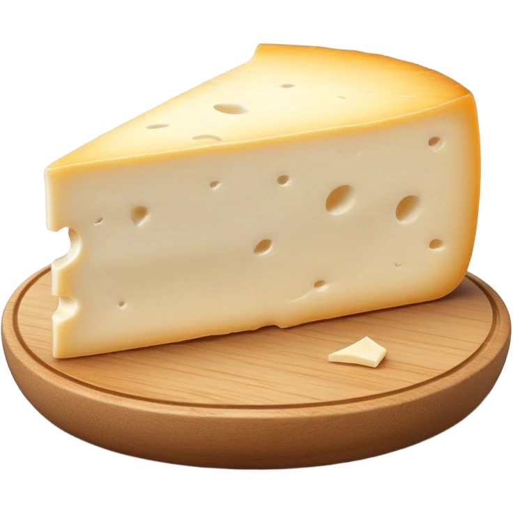 cinematic-realistic-brie-cheese-emoji,-featuring-soft-ripened-cheese-with-a-delicate white rind-rendered-with-lifelike-detail-and-inviting,-natural-lighting emoji