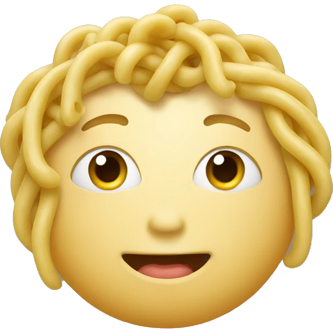Noodle face emoji