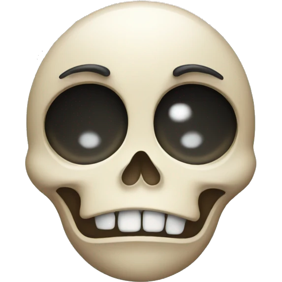 Crying skull face emoji