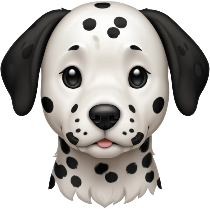 Faire une dalmatienne elegante, fine emoji