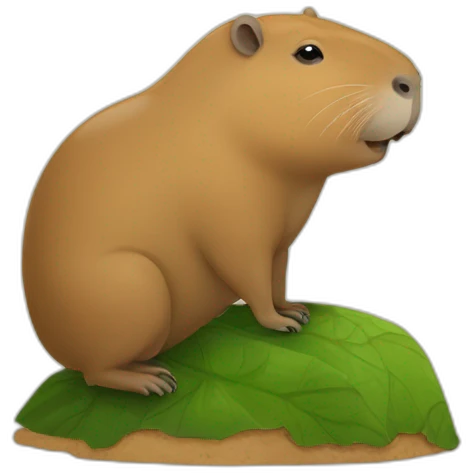 Capybara on tortue emoji