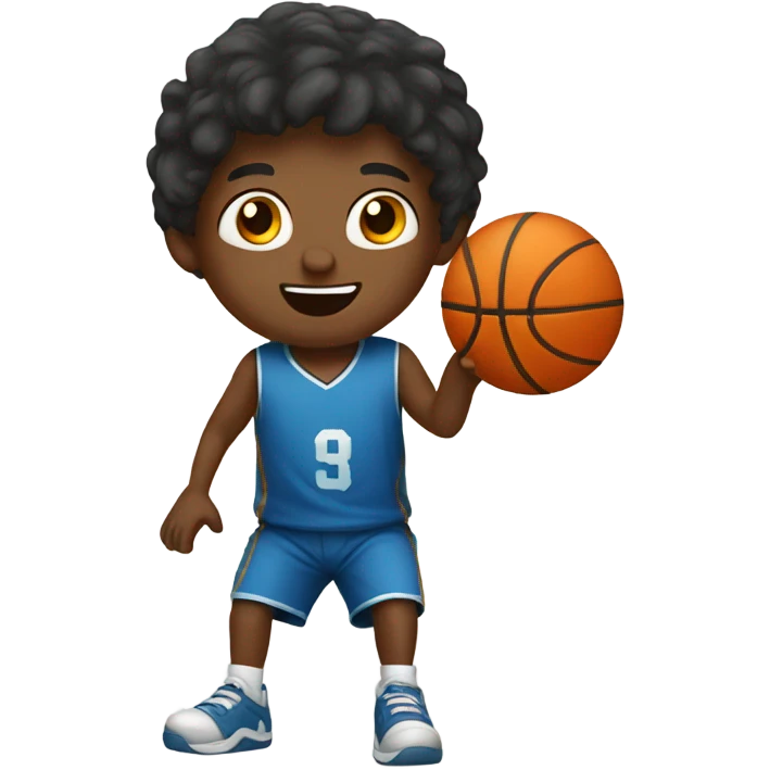 Boy playing basketball  emoji