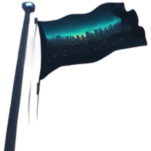 Night City flag, Cyberpunk 2077 emoji