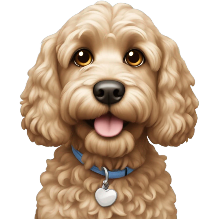 Cockapoo dog emoji