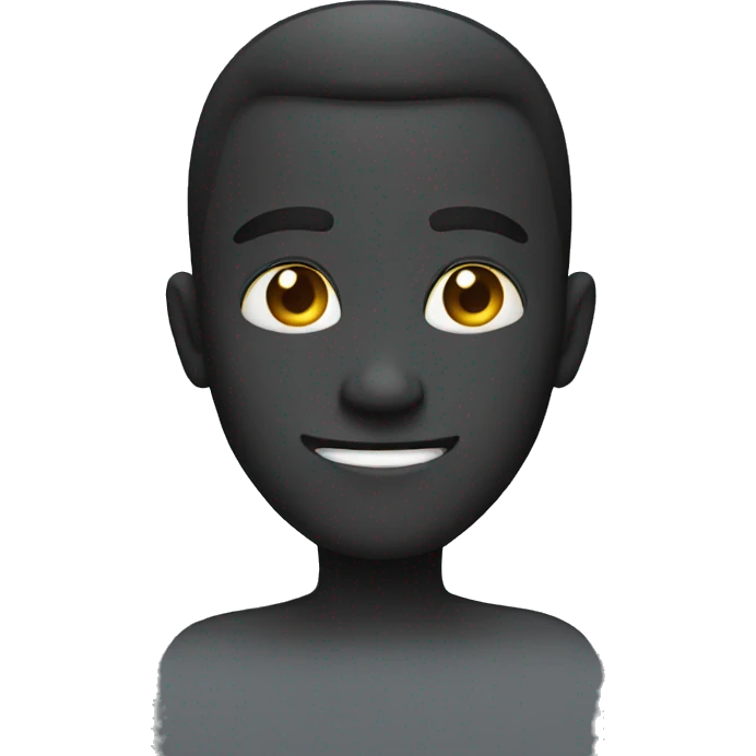 Dark smile emoji