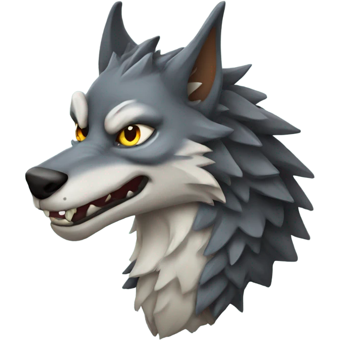 Wolf dragon  emoji